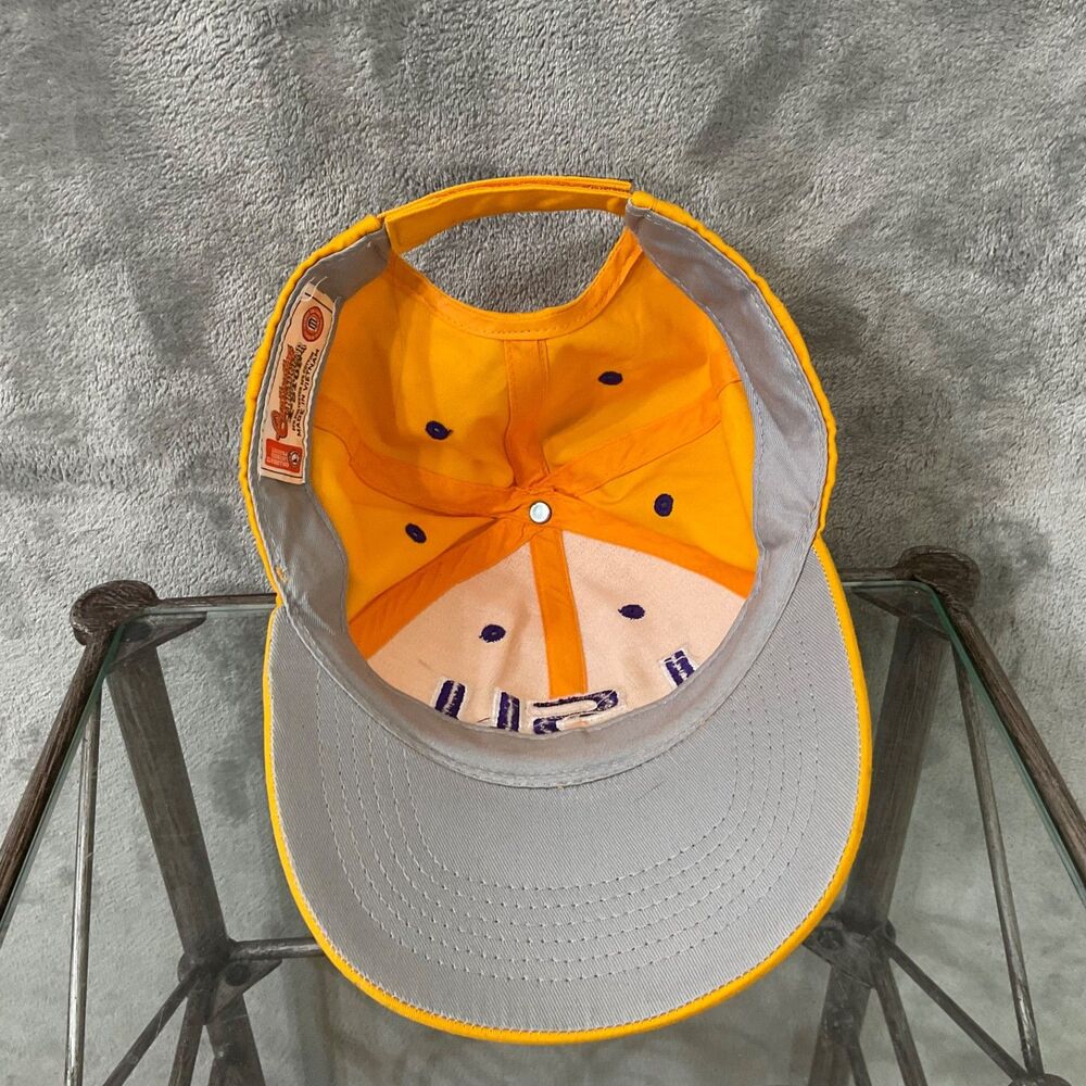 LSU Tigers Gold embroidered Adj. Baseball Cap Hat - Picture 7 of 8